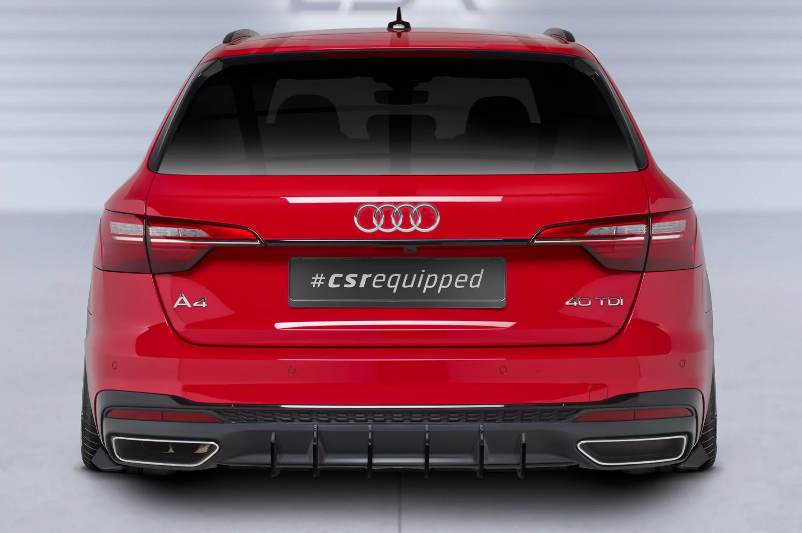 Racing Diffusor / Heckansatz für Audi A4 B9 (Typ 8W) Avant S-Line HA366