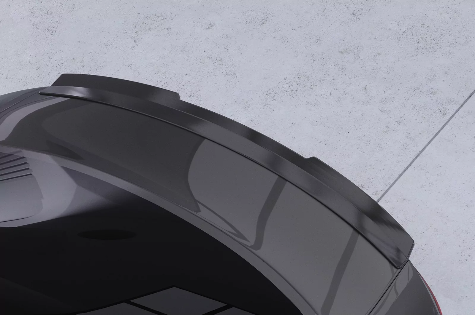 Heckflügel mit ABE für Audi A5 8T Coupé HF592 Strukturiert (schwarz matt)