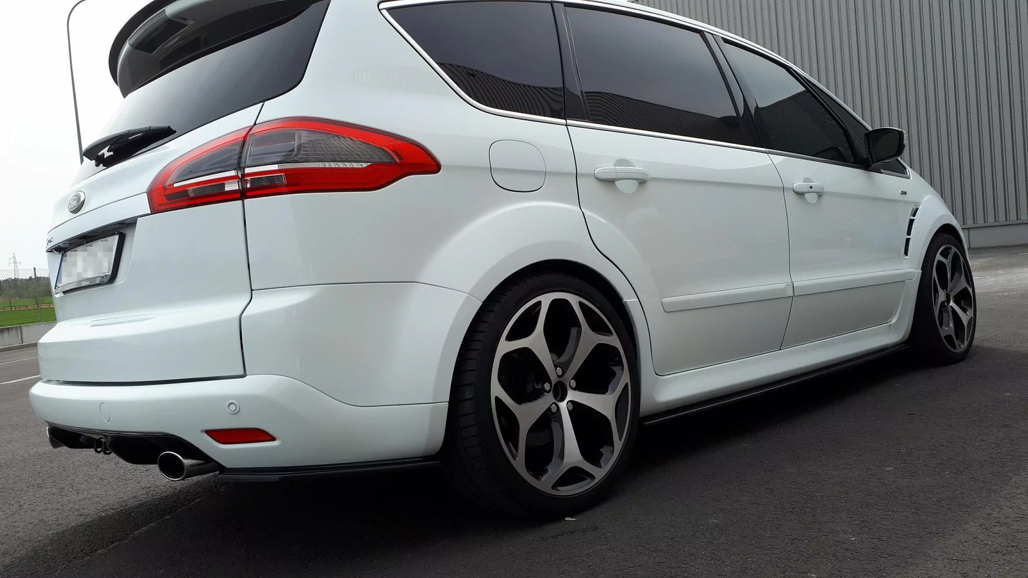 Seitenschweller Ansatz Passend Für Passend Für FORD S-MAX TITANIUM FL Schwarz Hochglanz Schwarz Hochglanz