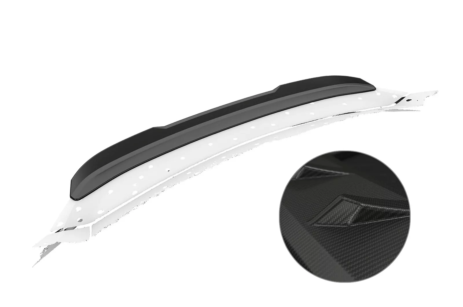 Heckflügel für Porsche 718 Boxster / 718 Cayman (Typ 982) HF763-M Carbon Look (matt)