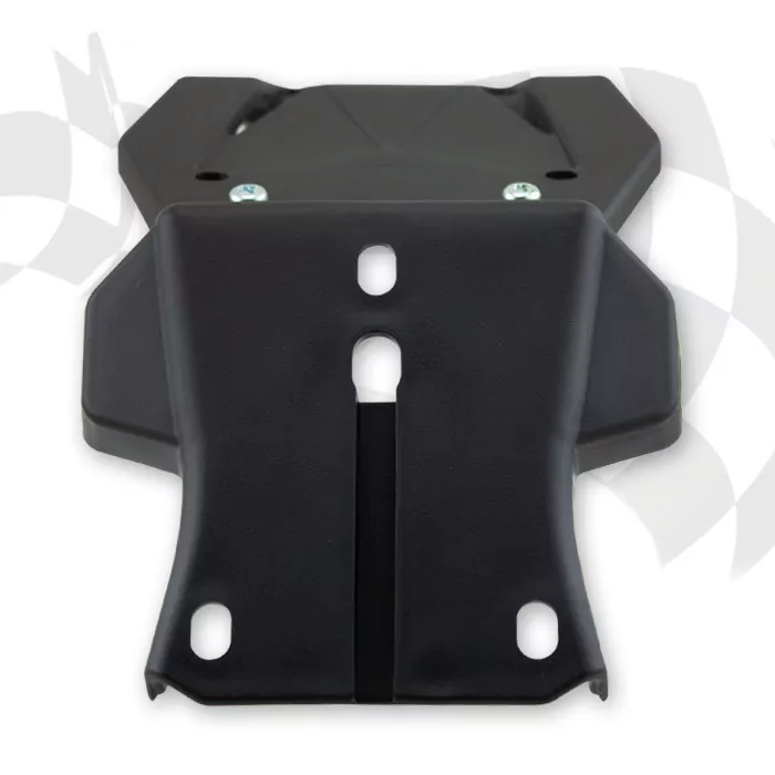 Kennzeichenhalter | UNIVERSAL | ABS | schwarz mit Spritzschutz | *Rücklicht 284307/284310/284311