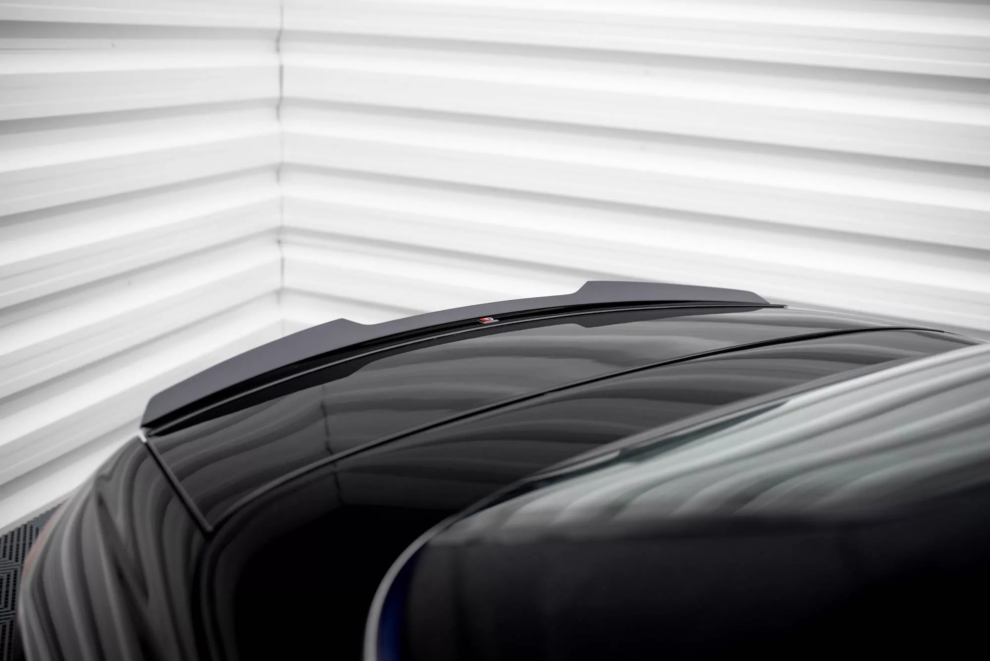 Spoiler CAP Für 3D Mercedes-Benz CLK Cabriolet A209 Schwarz Hochglanz