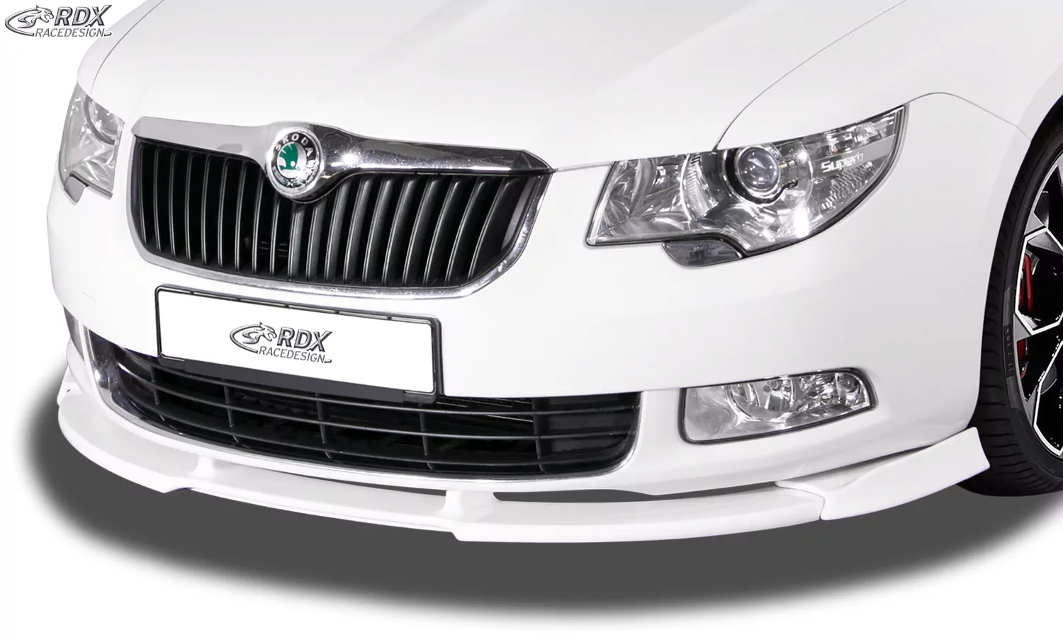 RDX Frontspoiler VARIO-X für SKODA Superb 2 (3T) 2008-2013 Frontlippe Front Ansatz Vorne Spoilerlippe