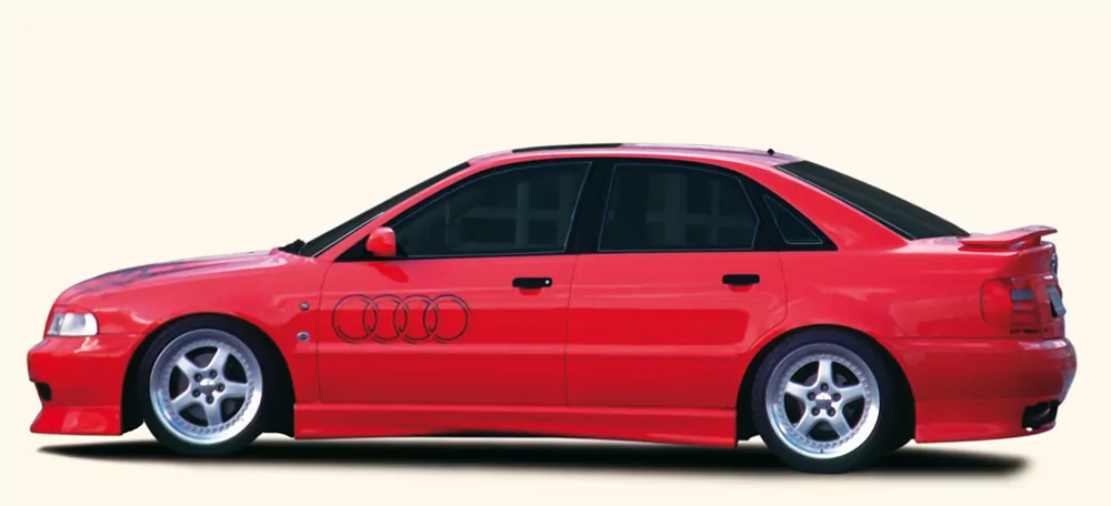 Rieger Seitenschweller für Audi A4 (B5) - Lim. 11.94-98 carbon optik