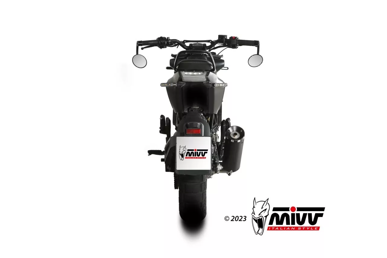 MIVV HR-1 Edelstahl Schwarz HUSQVARNA SVARTPILEN 125 21-24