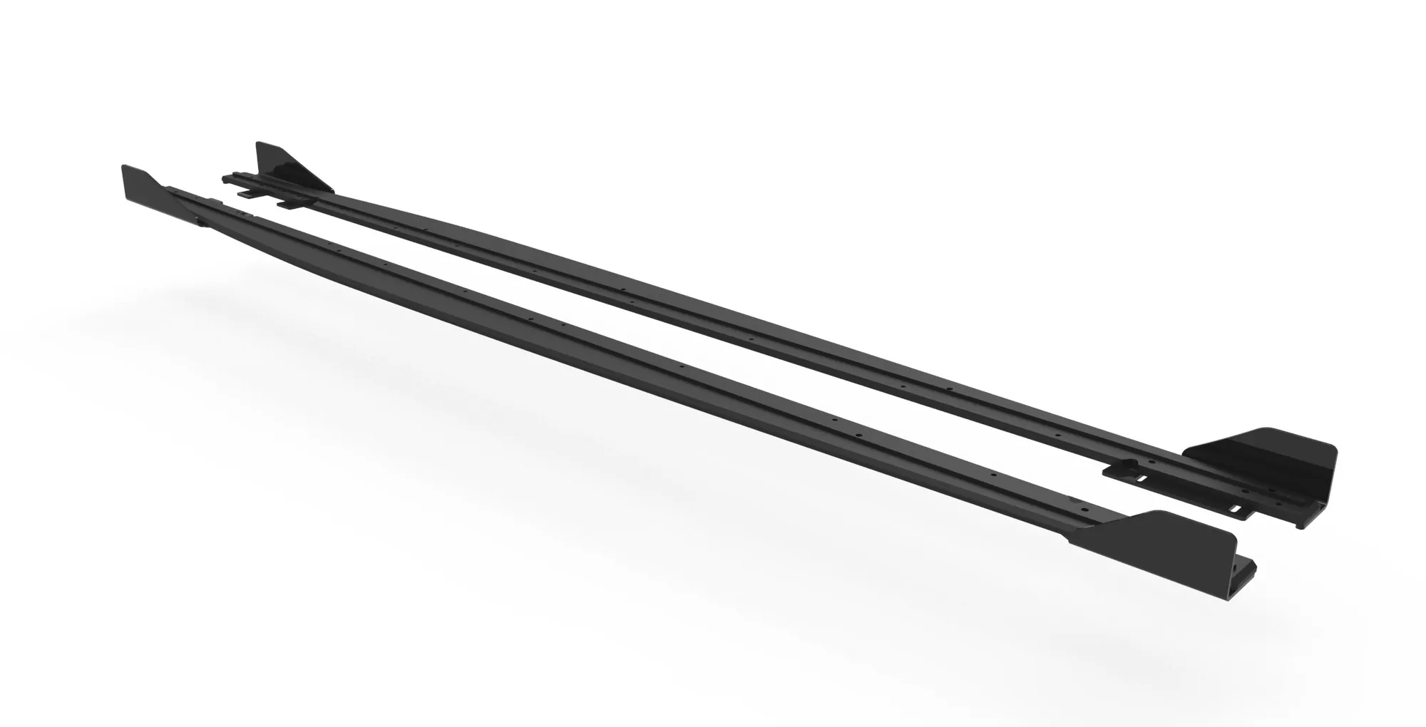 Street Pro Seitenschweller Ansatz Für + Flaps Audi RS3 Limousine 8Y Schwarz Hochglanz