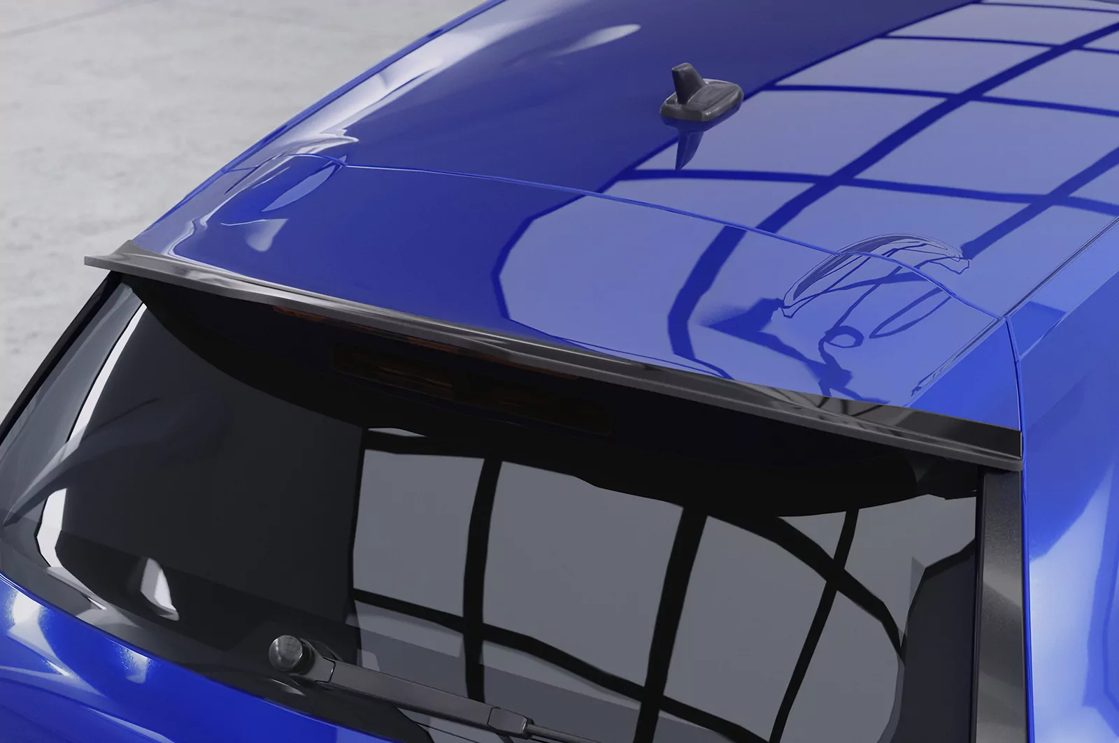 Heckflügel mit ABE für VW Scirocco III R / R-Line HF657 Strukturiert (schwarz matt)