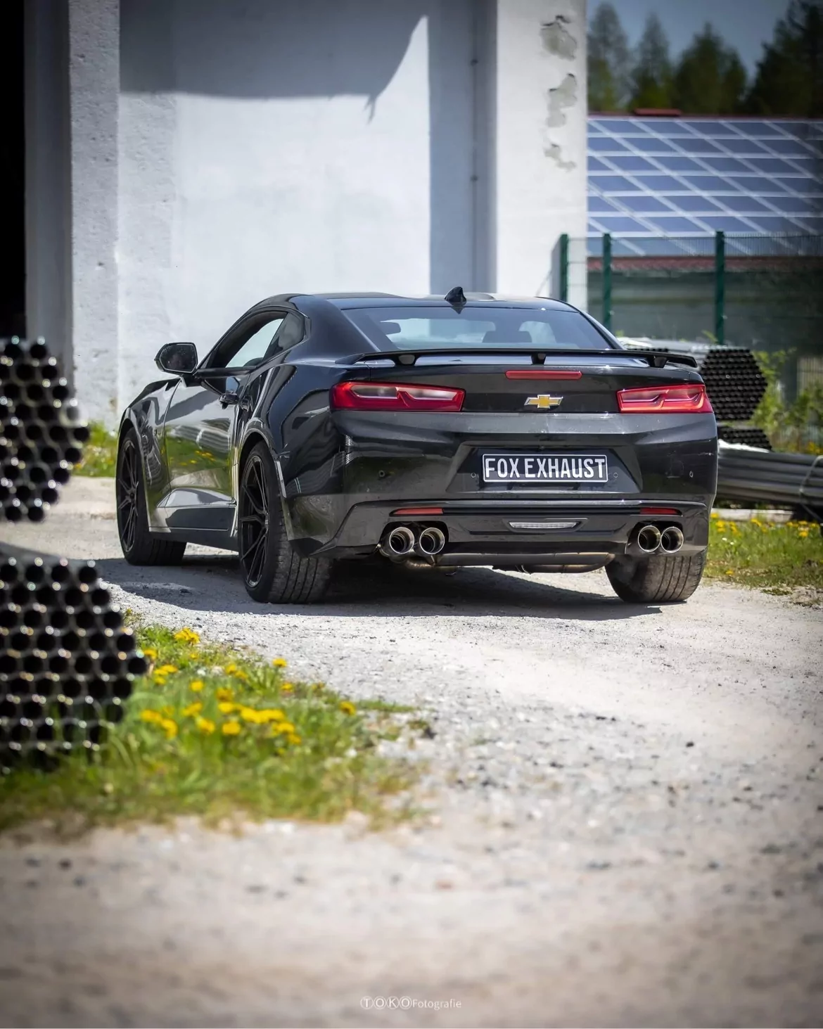 Chevrolet Camaro - A1XC  Endschalldämpfer quer Ausgang rechts/links mit 2 Abgasklappen - 2x100 Typ 25 rechts/links
