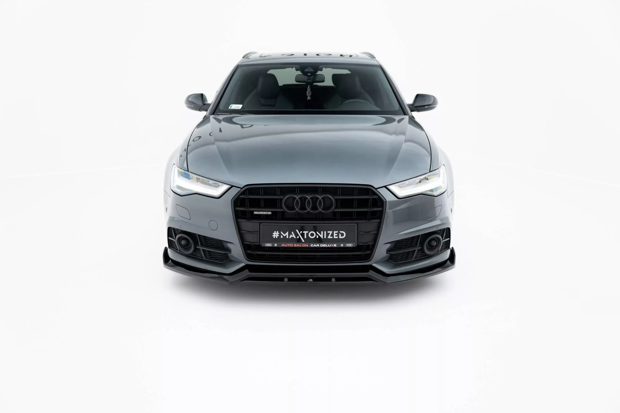 Front Ansatz V.3 Für Audi A6 / A6 C7 S-line/ S6 C7 Facelift Schwarz Hochglanz