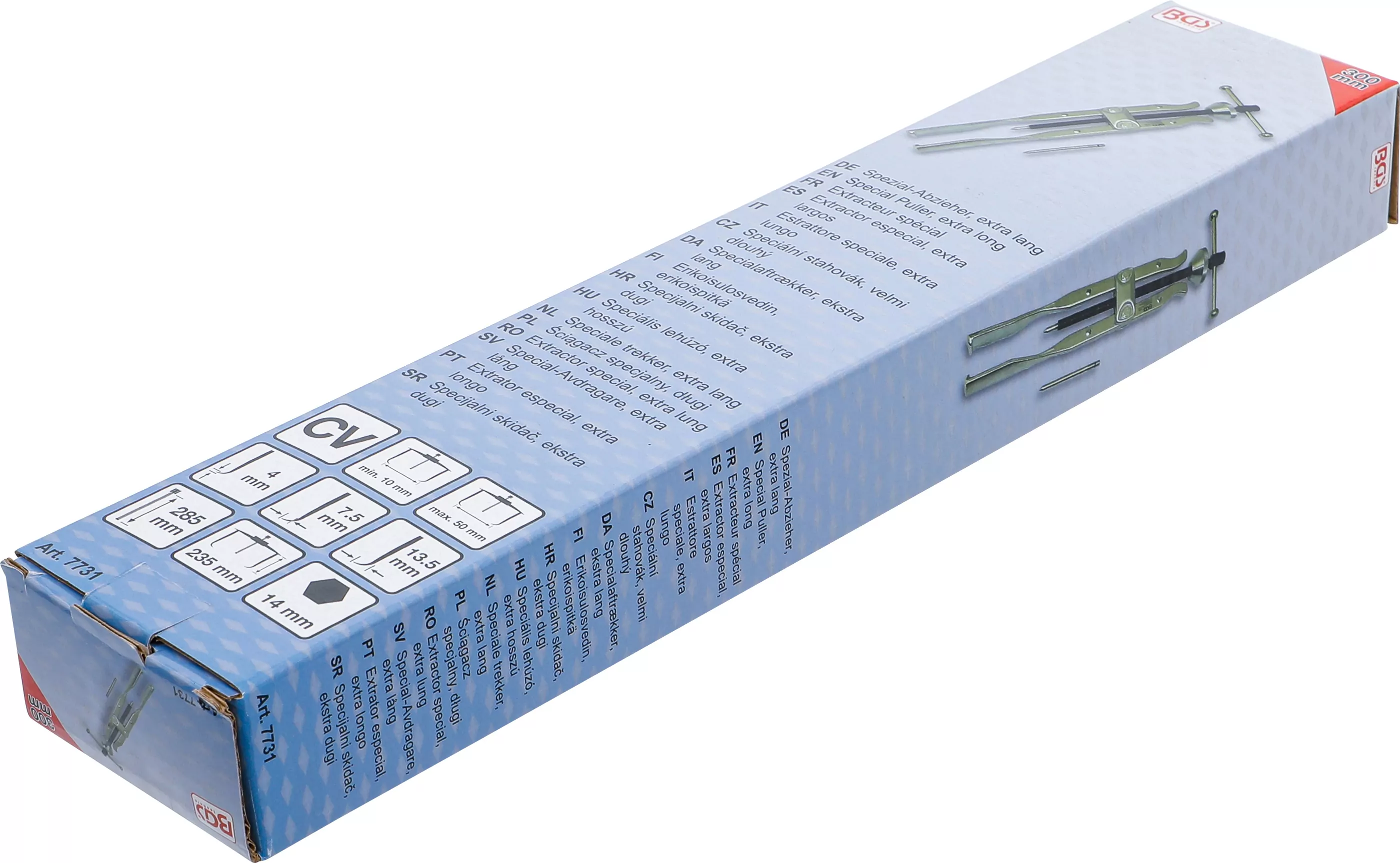 Spezial-Abzieher, extra lang | 10 - 50 mm