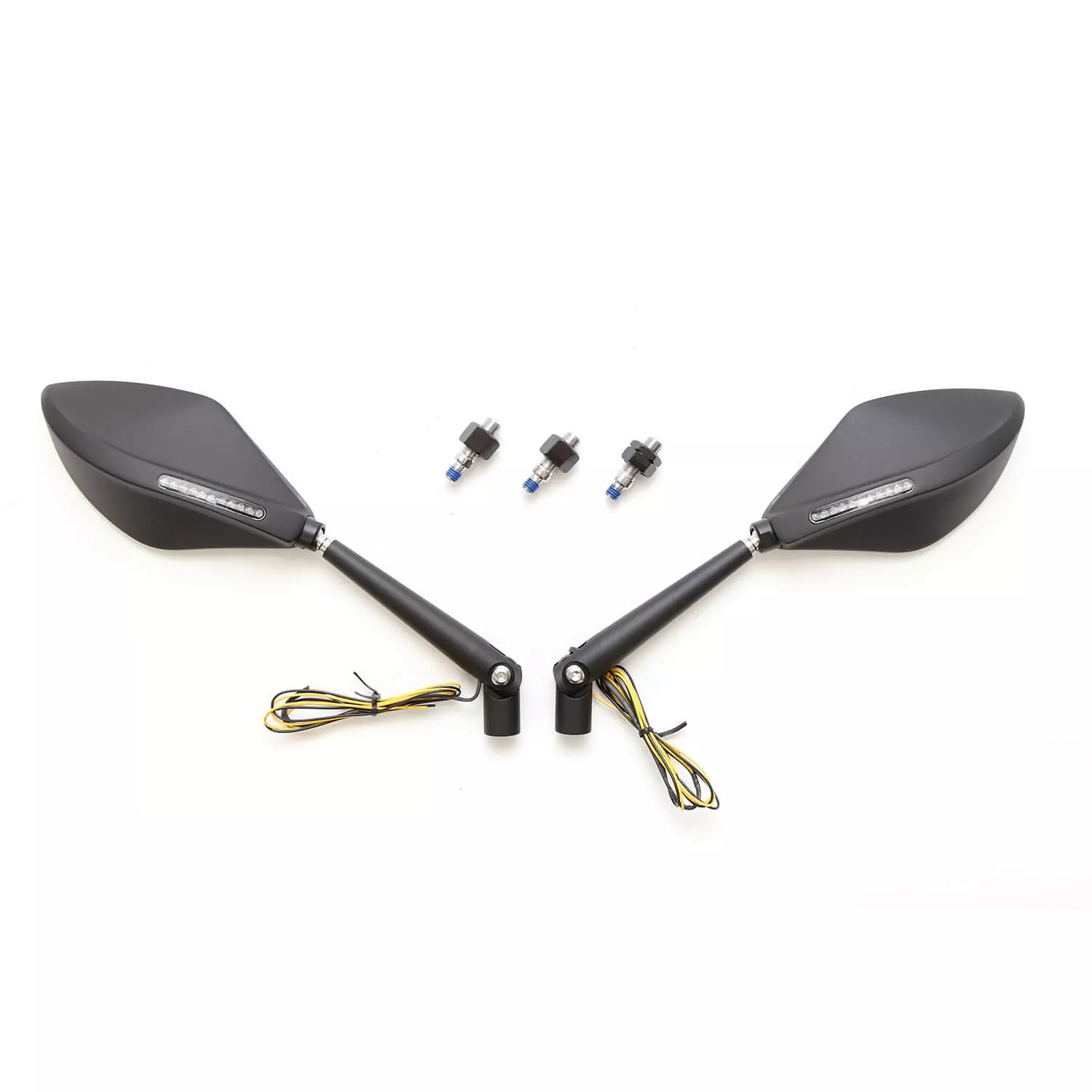 HIGHSIDER pro Verkleidungsspiegel Torezzo Schwarz Mit LED Blinker (Paar)