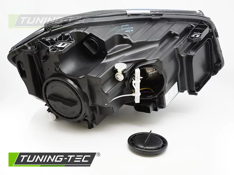 Headlight Black Left Side Tyc Fits Mercedes W176 12-18