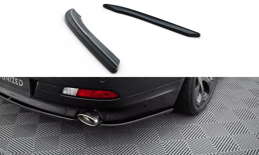 Heck Ansatz Flaps Diffusor Passend Für Diffusor Passend Für BMW 6er E63 / E64 (vor FL) Schwarz Hochglanz Schwarz Hochglanz