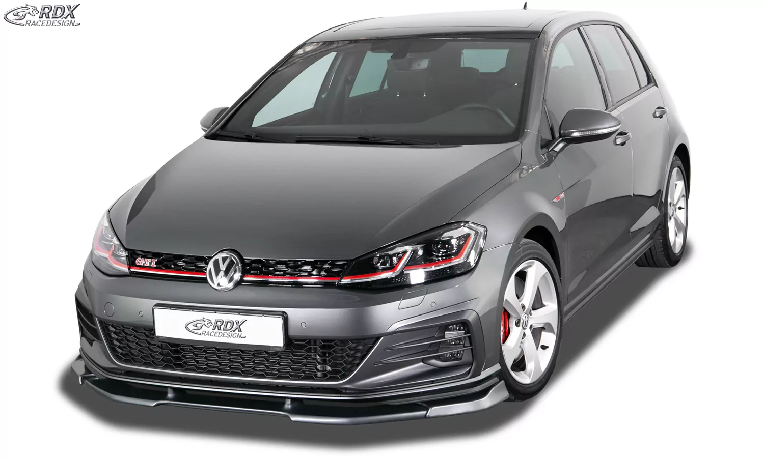 RDX Frontspoiler VARIO-X für VW Golf 7 GTI / GTD / GTE Facelift 2017+ Frontlippe Front Ansatz Vorne Spoilerlippe