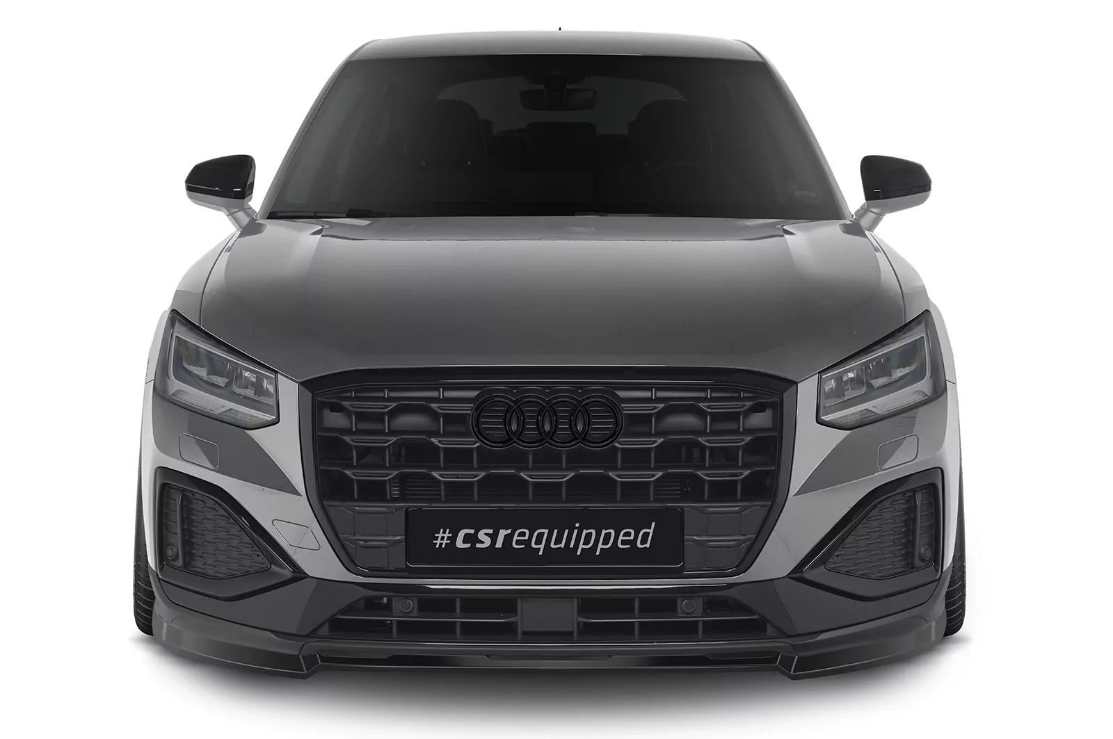 Cup-Spoilerlippe mit ABE für Audi Q2 (GA) CSL580 Schwarz Strukturiert
