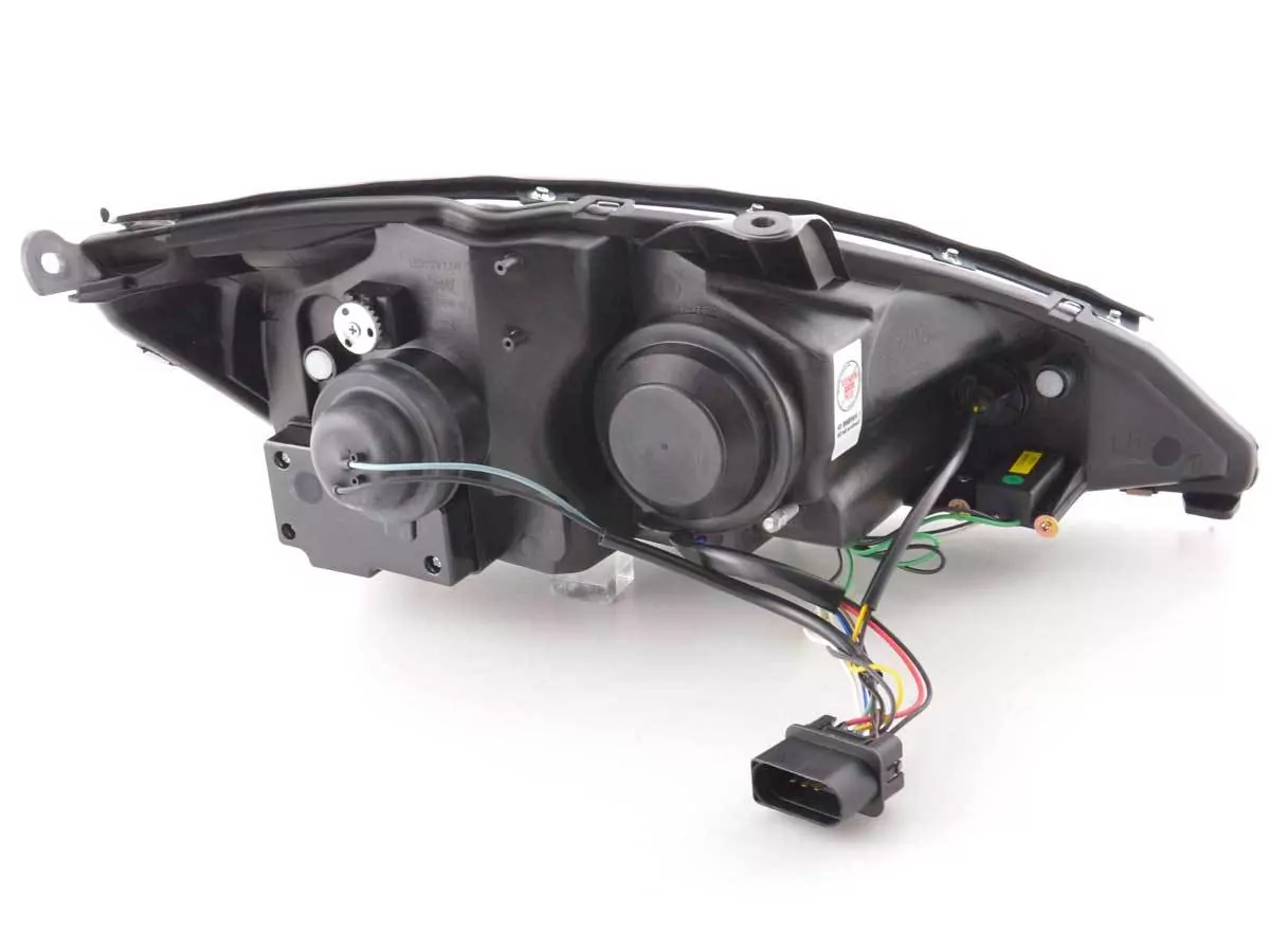 Scheinwerfer Set Daylight LED TFL-Optik Ford Focus 3/4/5-trg. Bj. 01-04 chrom