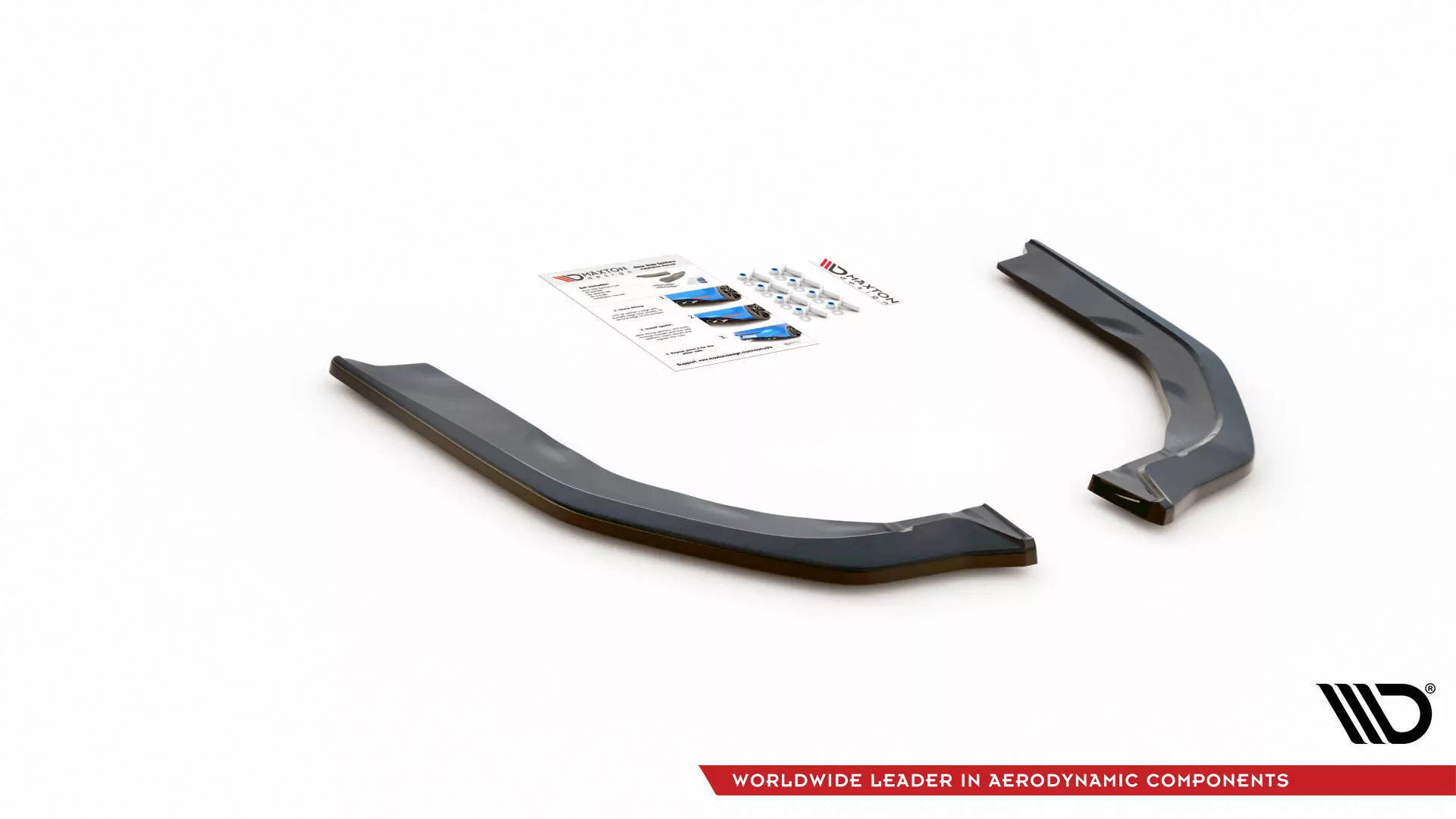Heck Ansatz Flaps Diffusor V.2 Für BMW M3 Limousine / Touring G80 / G81 Schwarz Hochglanz