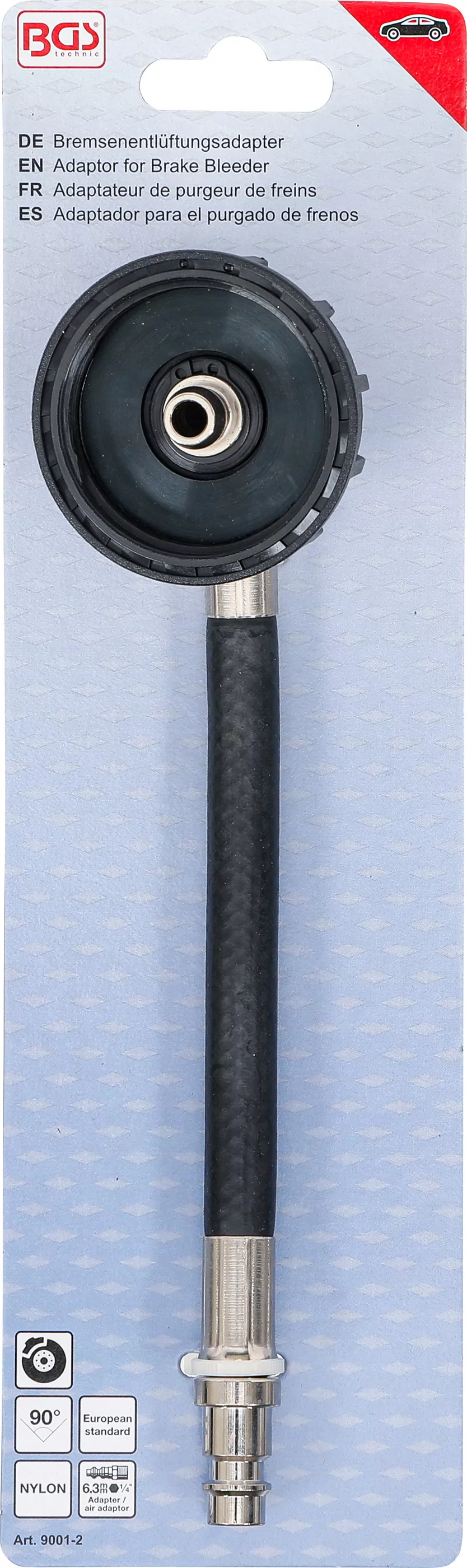 Bremsenentlüftungsadapter | Euro 20 | mit beweglichem Anschlussschlauch