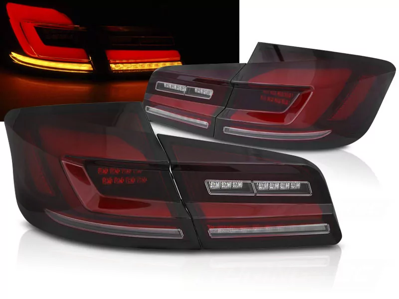 Led Bar Seq Tail Lights Red Smoke Fits Bmw F10 10-16