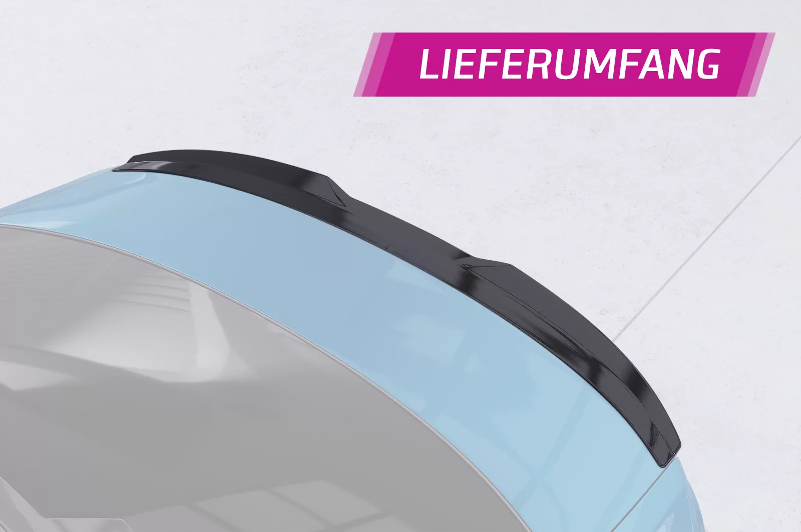 Heckflügel mit ABE für Audi A3 8Y Limousine HF888 Schwarz Strukturiert