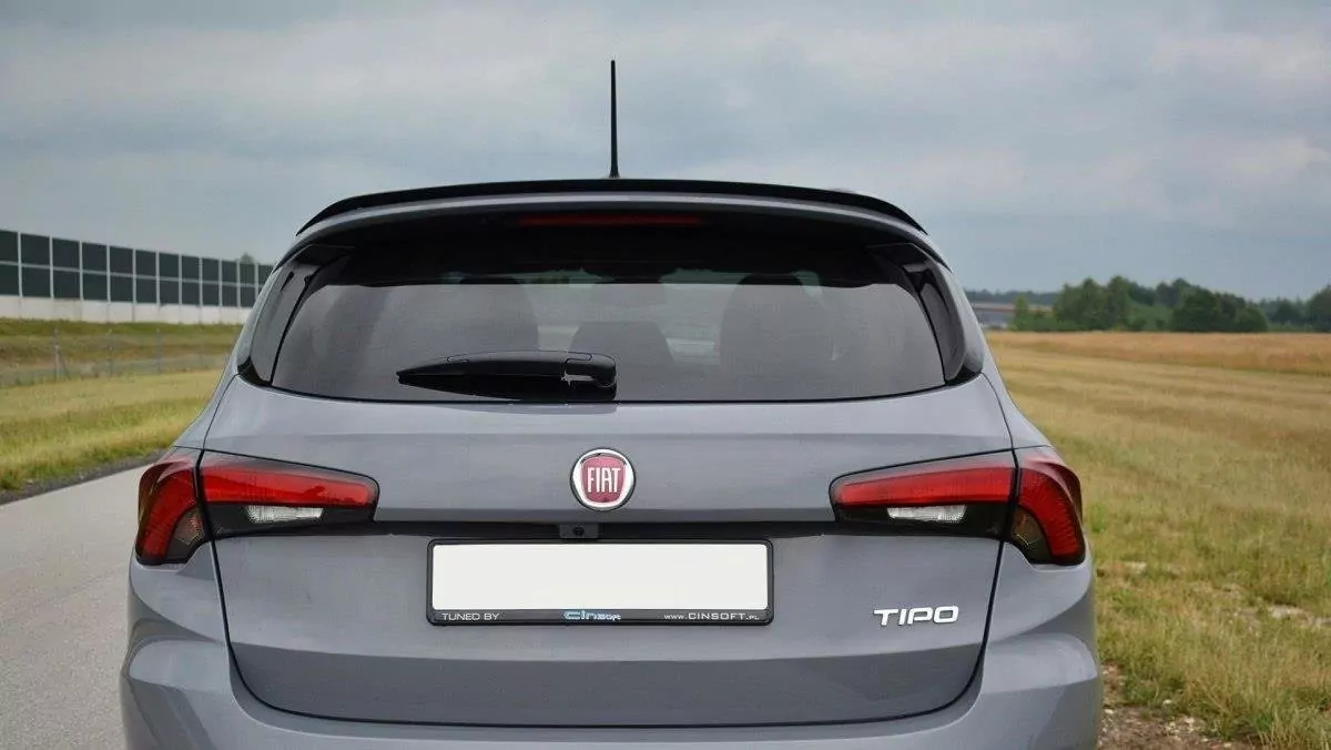 Spoiler CAP Passend Für Passend Für Fiat Tipo S-Design Schwarz Hochglanz Schwarz Hochglanz