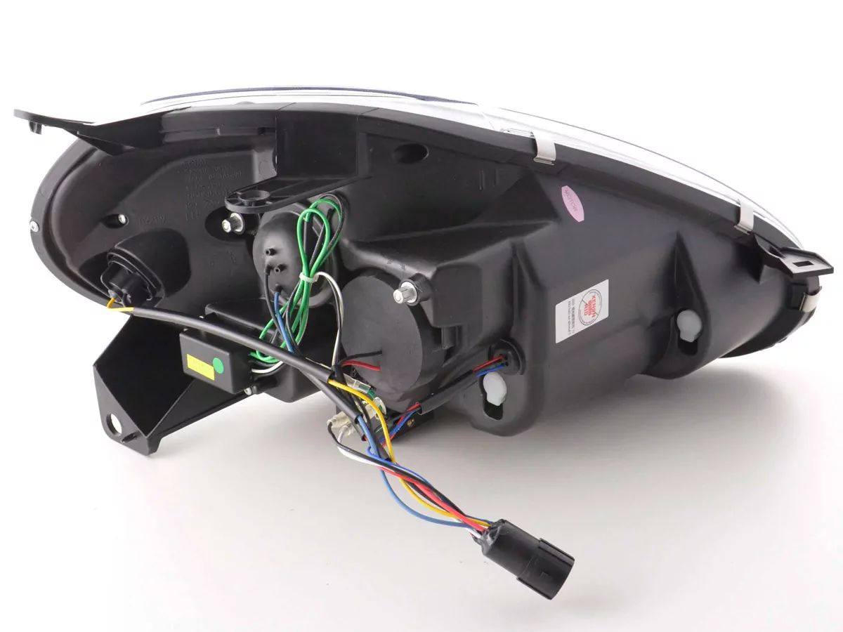Scheinwerfer Set Daylight LED TFL-Optik Fiat Grande Punto Typ 199 Bj. 08- chrom