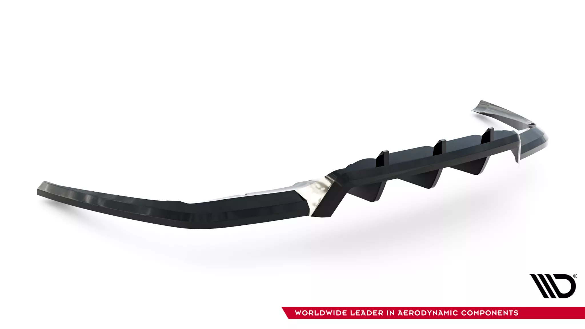 Mittlerer Cup Diffusor DTM Look Heck Ansatz V.2 Für Land Rover Range Rover Velar R-Dynamic Mk1 Schwarz Hochglanz