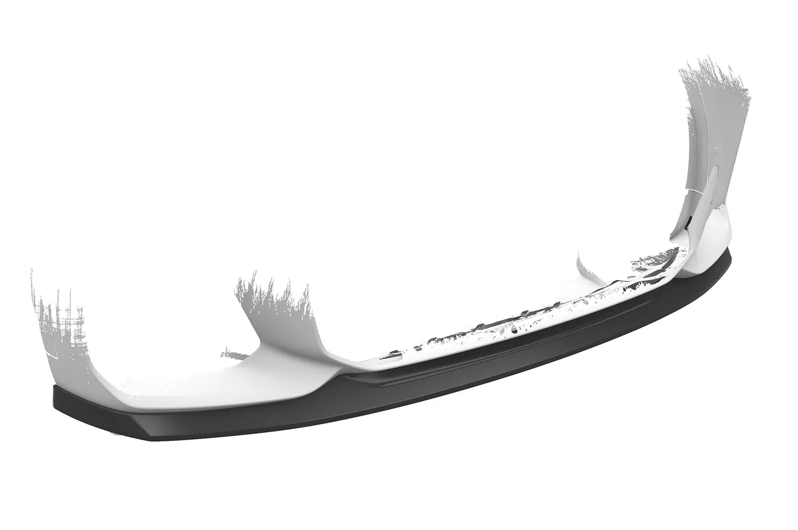 Cup-Spoilerlippe mit ABE für BMW X6 (G06) M-Paket / M50i CSL589 Schwarz Strukturiert