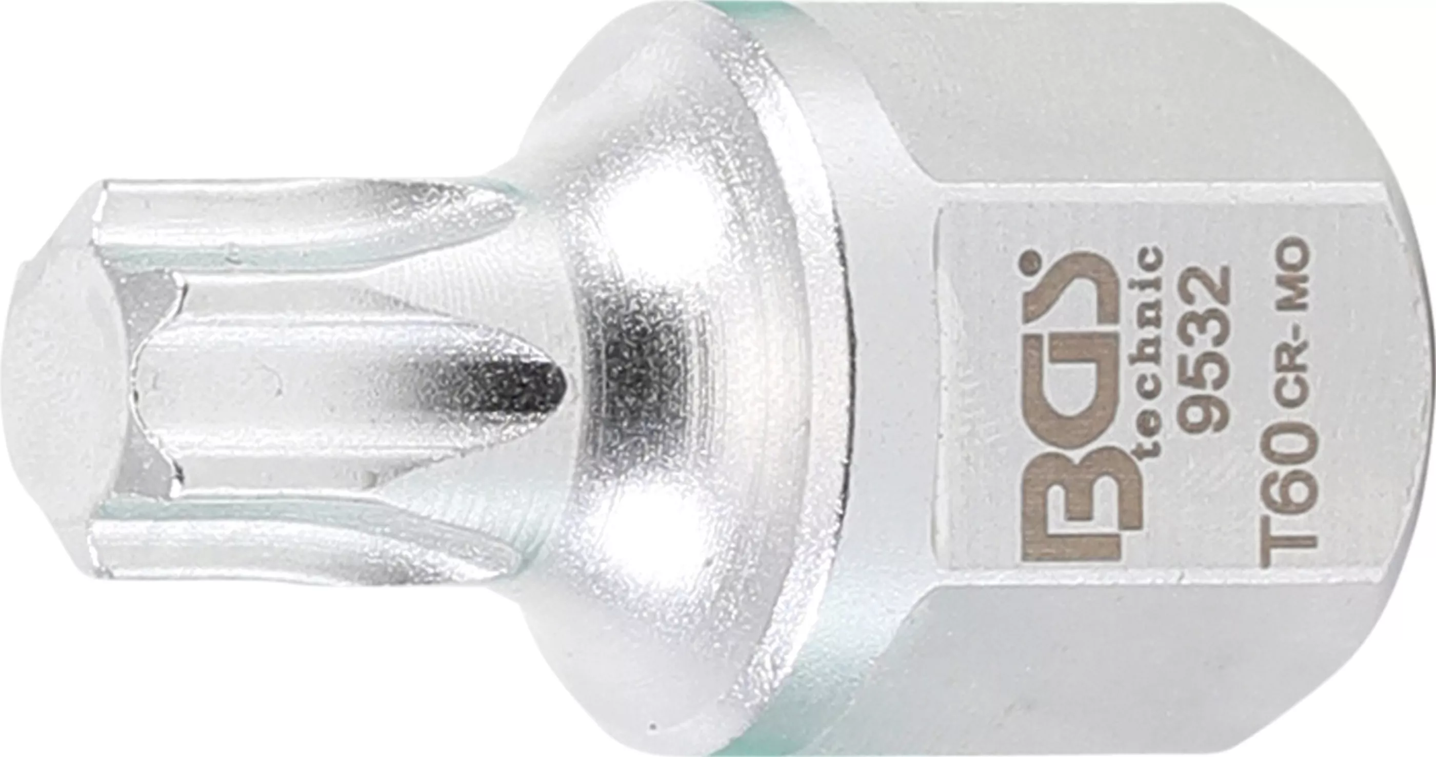 Keilrippenriemen-Bit-Einsatz | Antrieb Innenvierkant 12,5 mm (1/2"), Außensechskant SW 22 mm | T-Profil (für Torx) T60