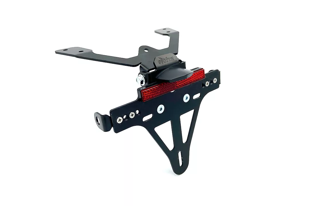 alpha Technik Kennzeichenhalter für Kawasaki ER-6N und ER-6F für Modelljahr 2009 - 2011 Typ ER650C / EX650C