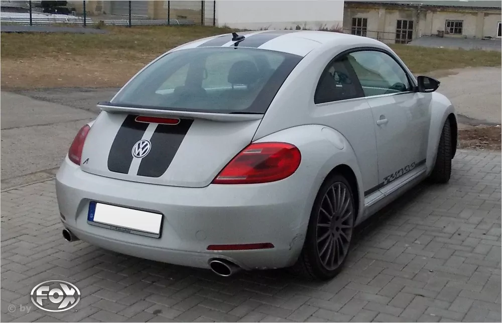 VW Beetle 2,0l R-Paket - 16 (5C) Coupe & Cabrio  Endschalldämpfer Ausgang rechts/links - 115x85 Typ 38 rechts/links