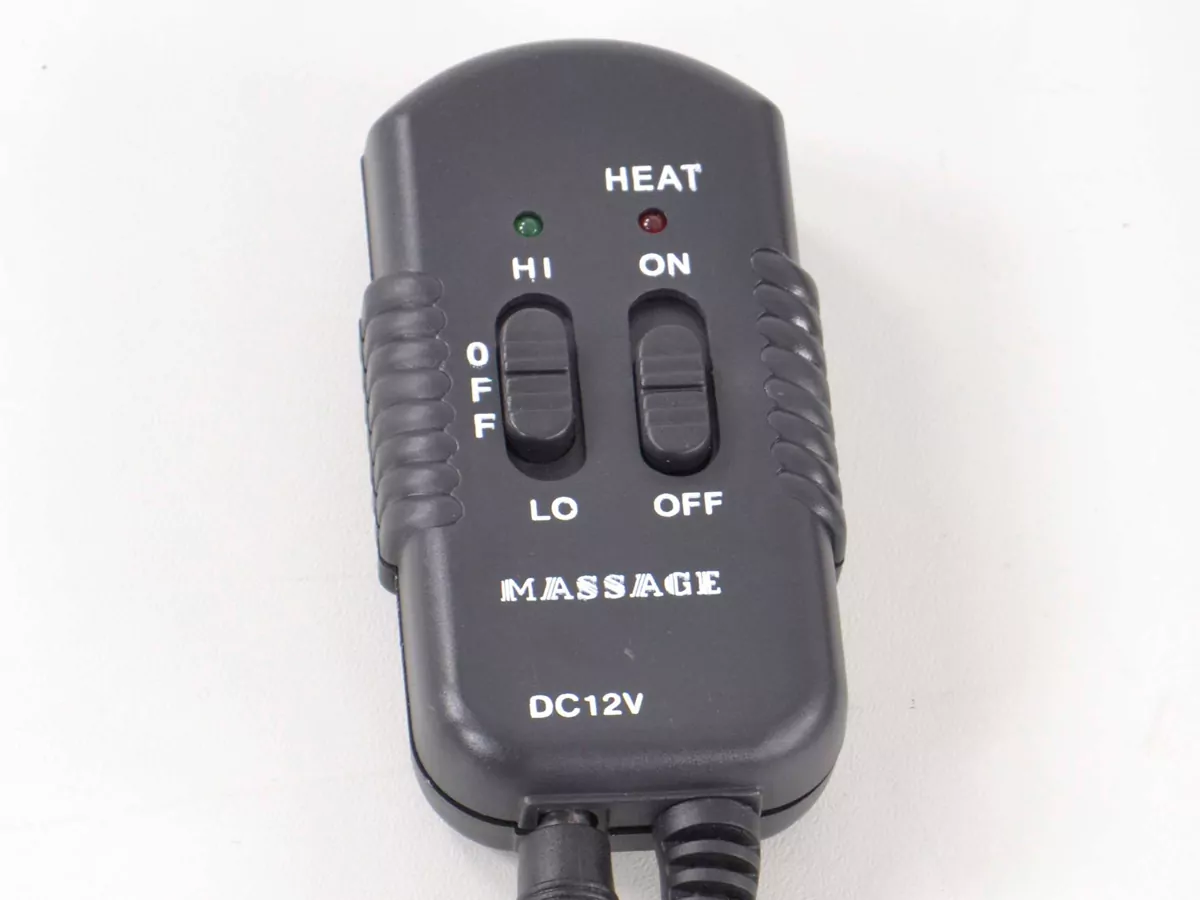 Sitzauflage mit Sitzheizung und Massagefunktion schwarz