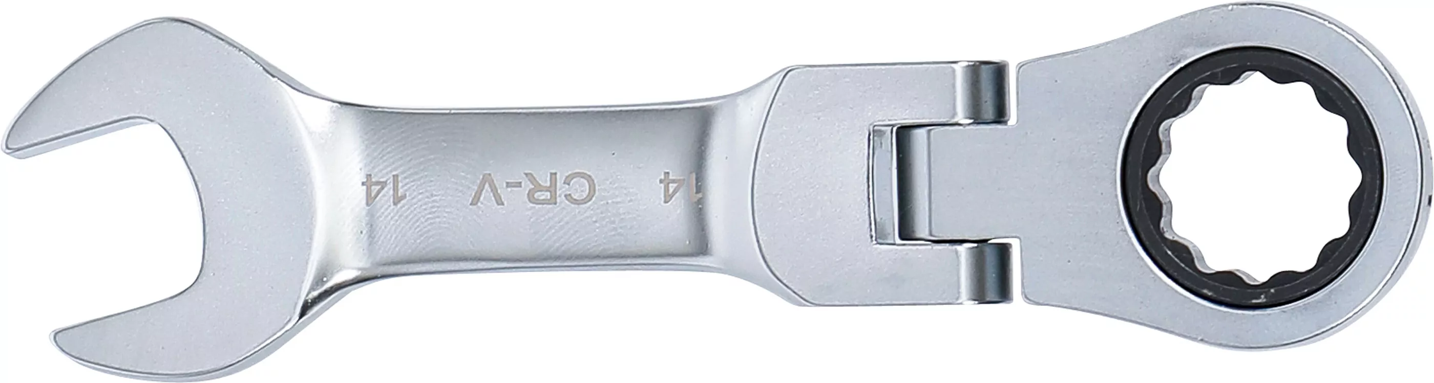 Ratschenring-Maulschlüssel | kurz | abwinkelbar | SW 14 mm