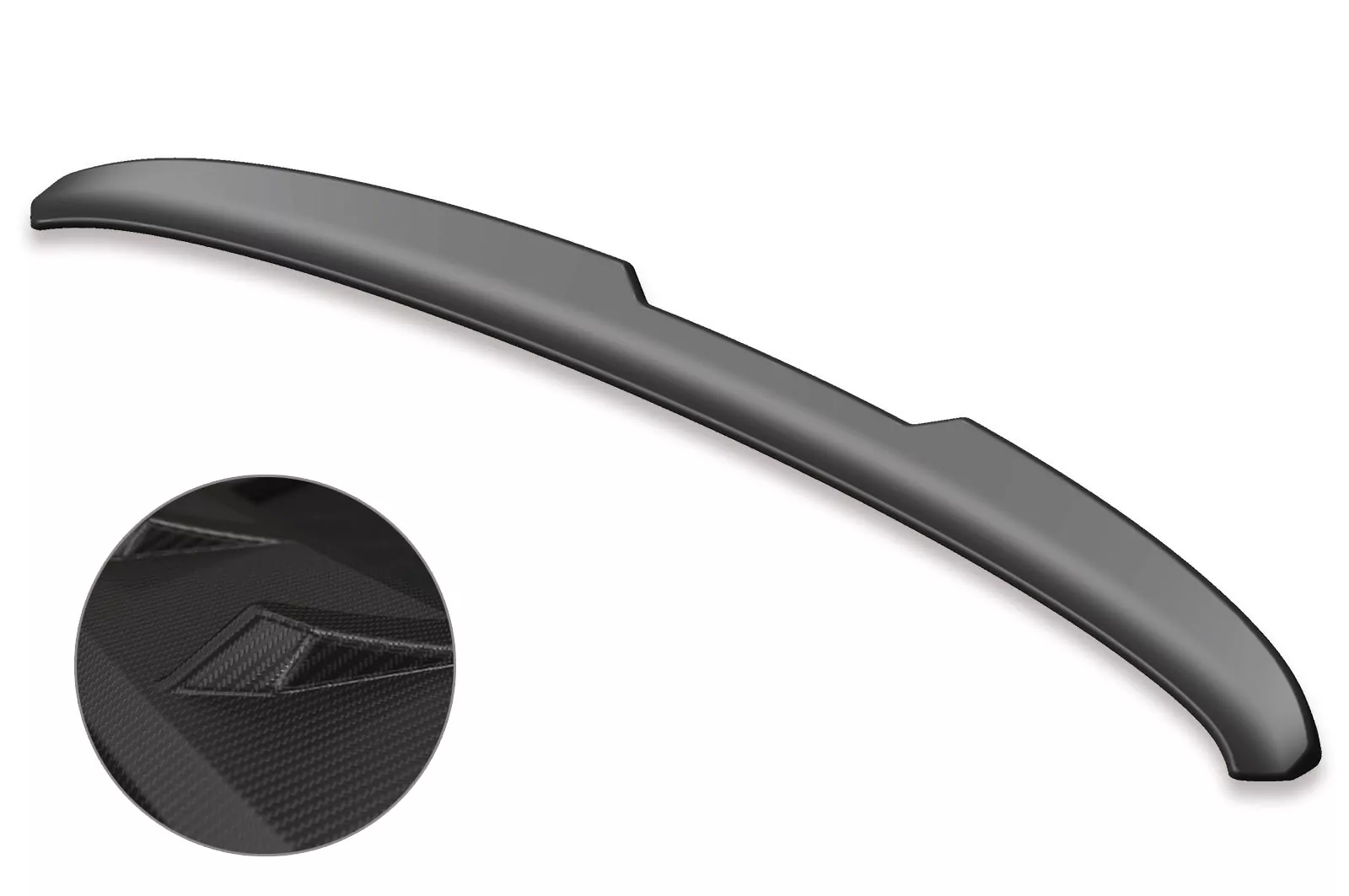 Heckflügel mit ABE für VW Golf 7 GTI Clubsport HF714-M Carbon Look (matt)