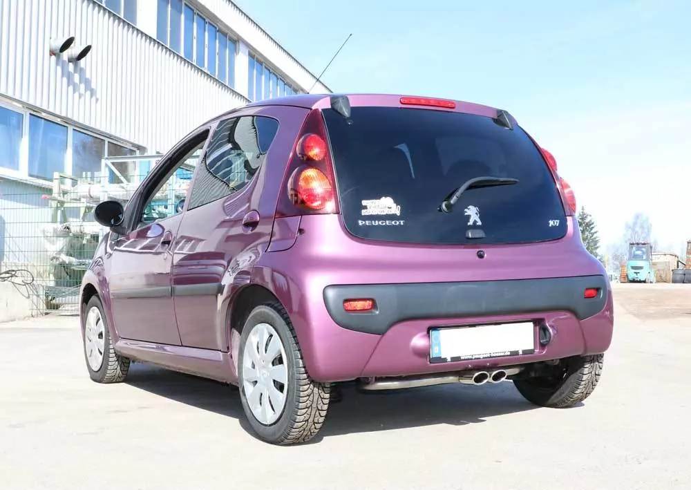 CitroenC1/ Peugeot 107/ Toyota Aygo  Endschalldämpfer Ausgang mittig - 2x86x54 Typ 32
