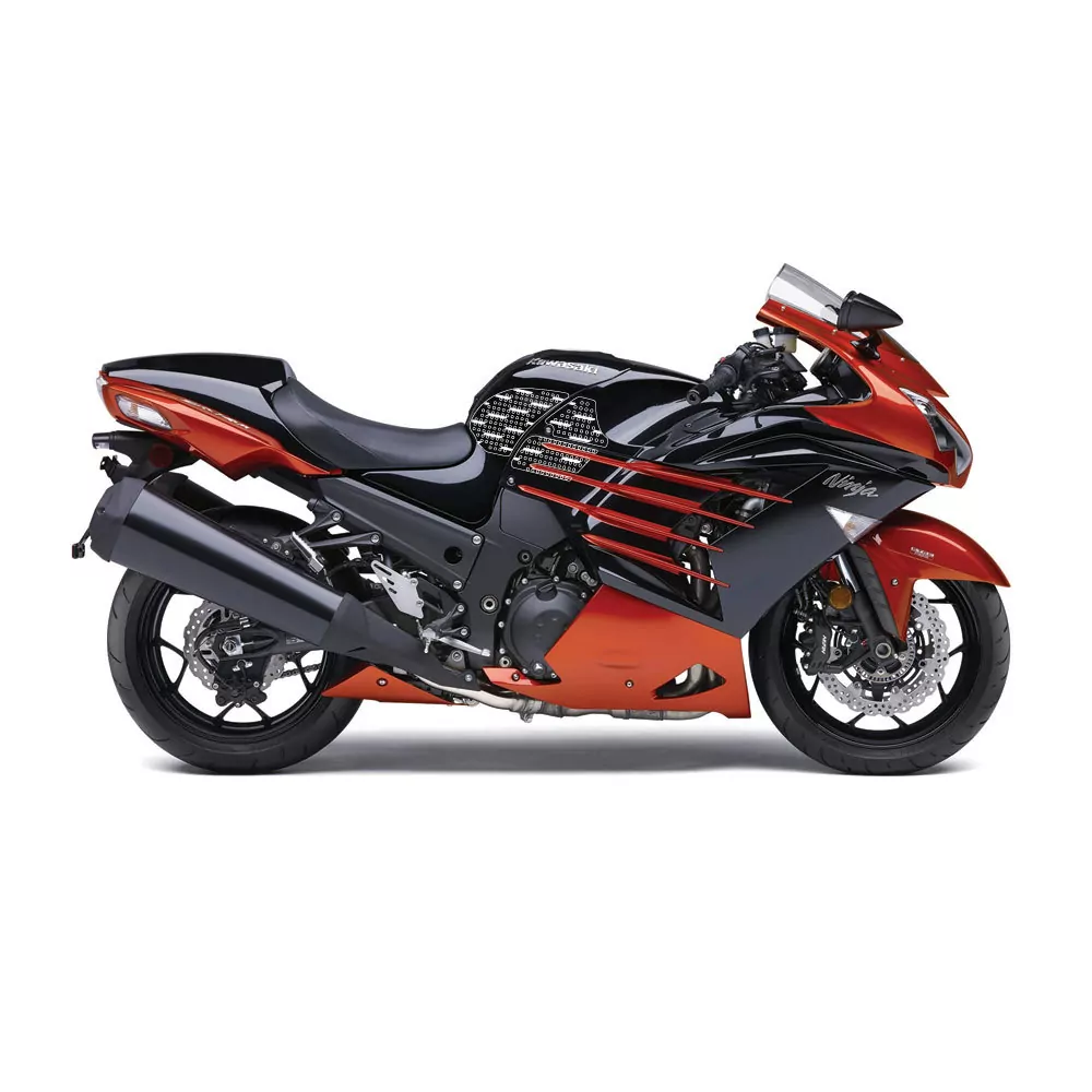 Stompgrip Traction Pad Volcano für Kawasaki ZZR 1400 12-20 Klar