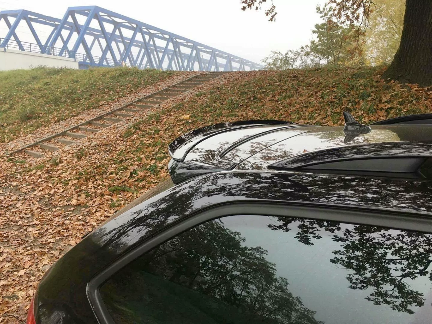 Spoiler CAP Passend Für Passend Für SKODA OCTAVIA 3/3FL RS Kombi Schwarz Hochglanz Schwarz Hochglanz