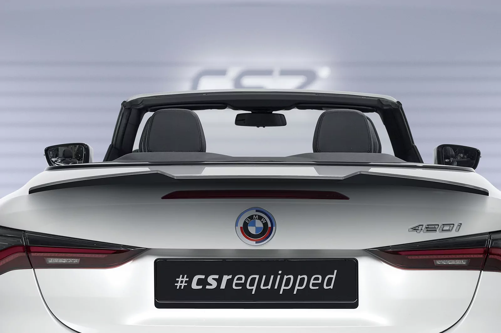 Heckflügel mit ABE für BMW 4er G23 Cabrio HF879 Schwarz Strukturiert