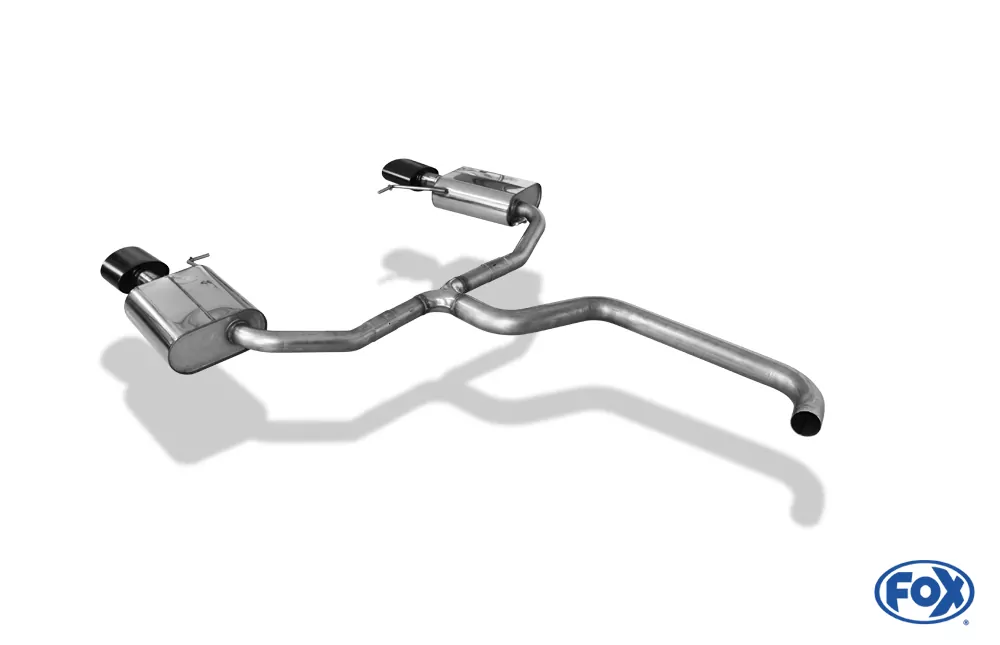 Seat Leon 5F ST - Cupra 300 - Schwarz  Endschalldämpfer rechts/links - 160x90 Typ 38 rechts/links schwarz