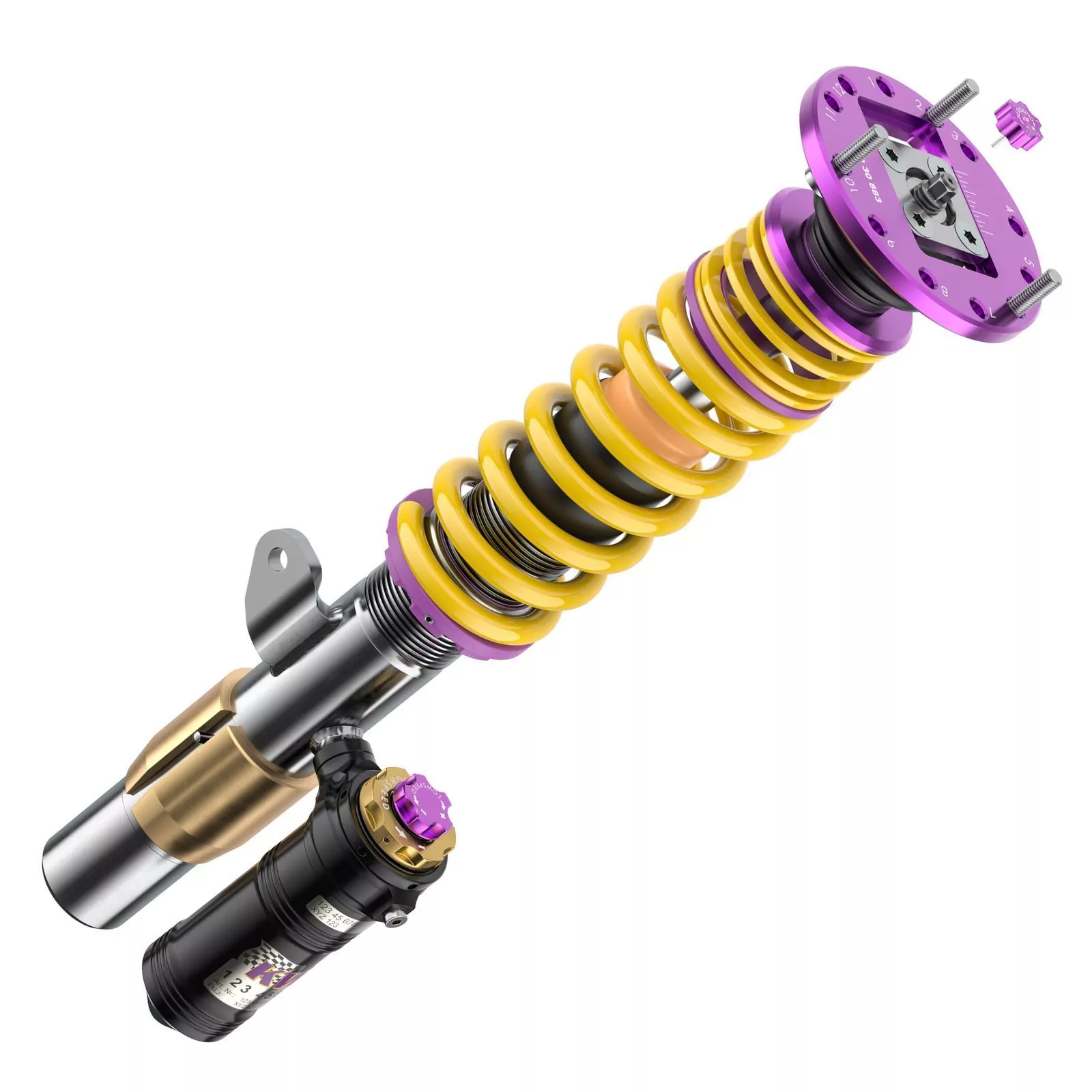 KW Gewindefahrwerk V4 Clubsport inkl. Stützlager BMW 3 Coupe (E92) 390X, 392C, 3C, M-V, M3, M3 GTS, M390 01/2005-12/2013