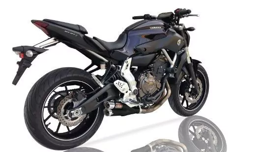 IXIL Hyperlow Full Exhaust System Stainless Steel Black / Aluminium Polished - Yamaha MT-07 - XY9362XB