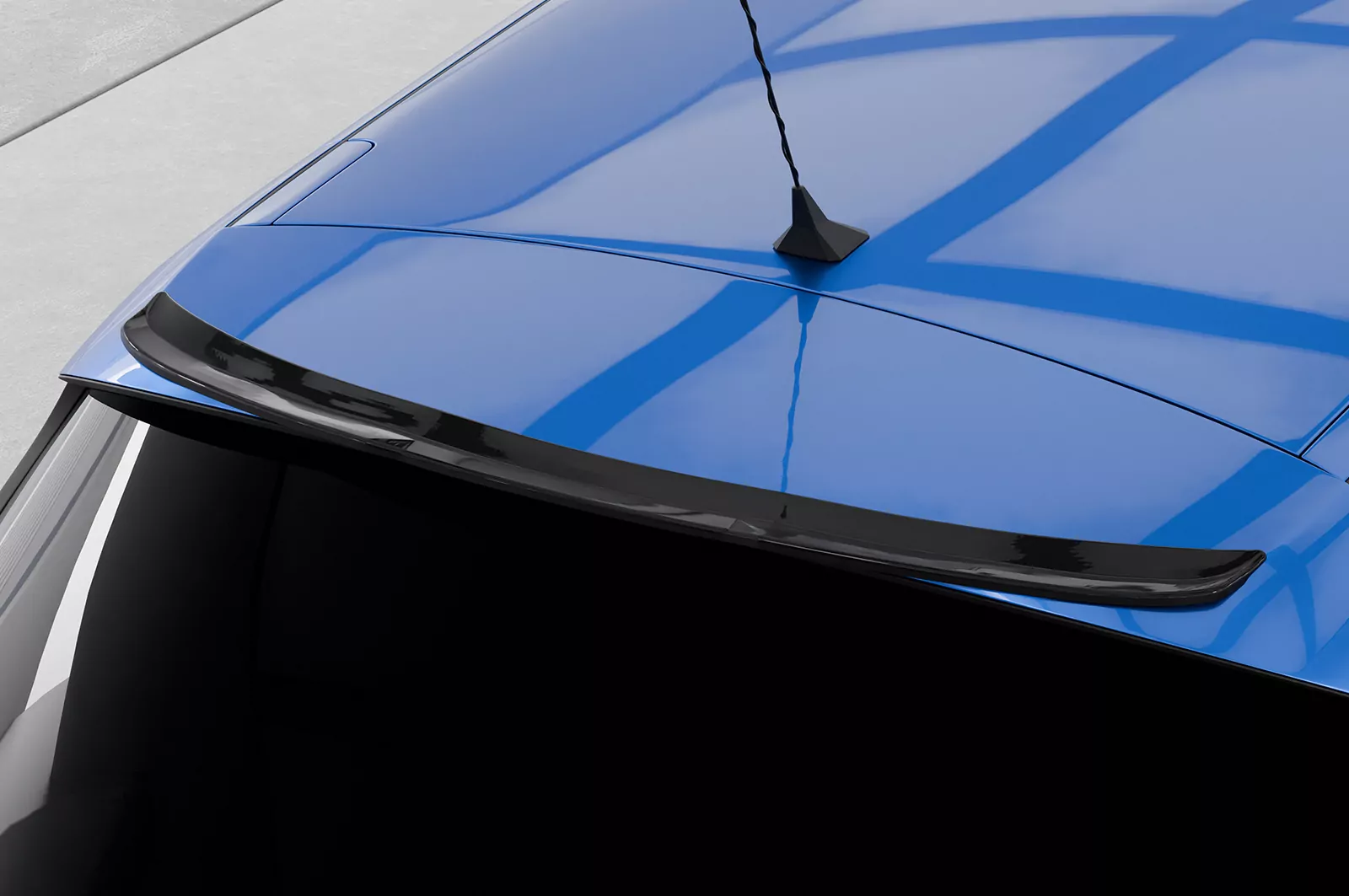 Heckflügel mit ABE für Renault Zoe HF915 Schwarz Strukturiert