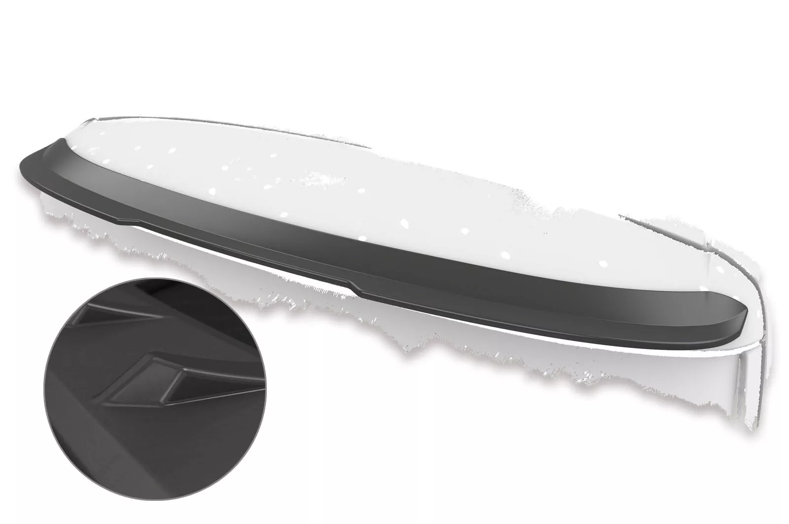 Heckflügel mit ABE für Ford S-Max MK 2 Lackierfreundlich (schwarz matt)