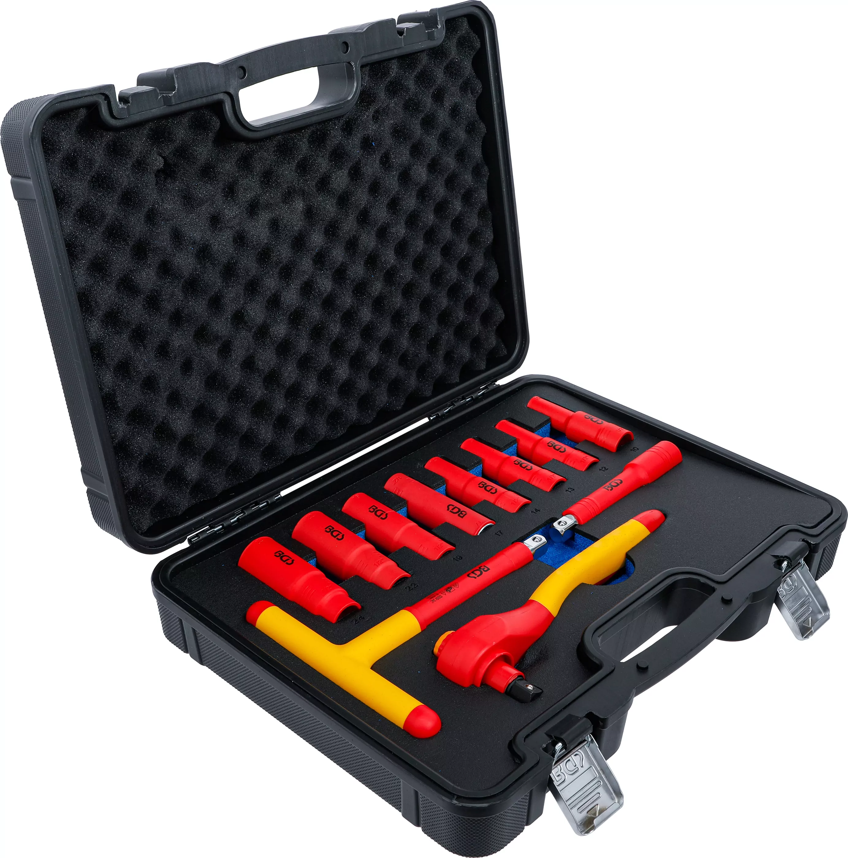 VDE-Steckschlüssel-Satz | Antrieb 12,5 mm (1/2") | SW 10 - 24 mm | 11-tlg.