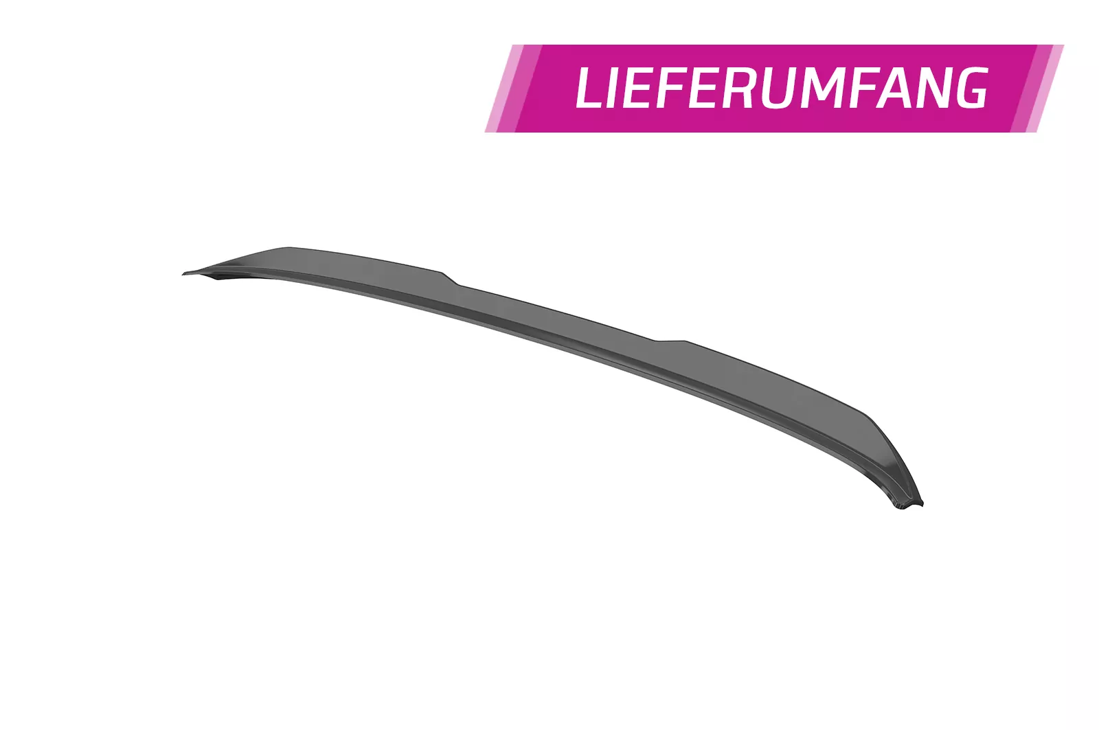 Heckflügel mit ABE für BMW 5er G30 Limousine HF992 Schwarz Strukturiert