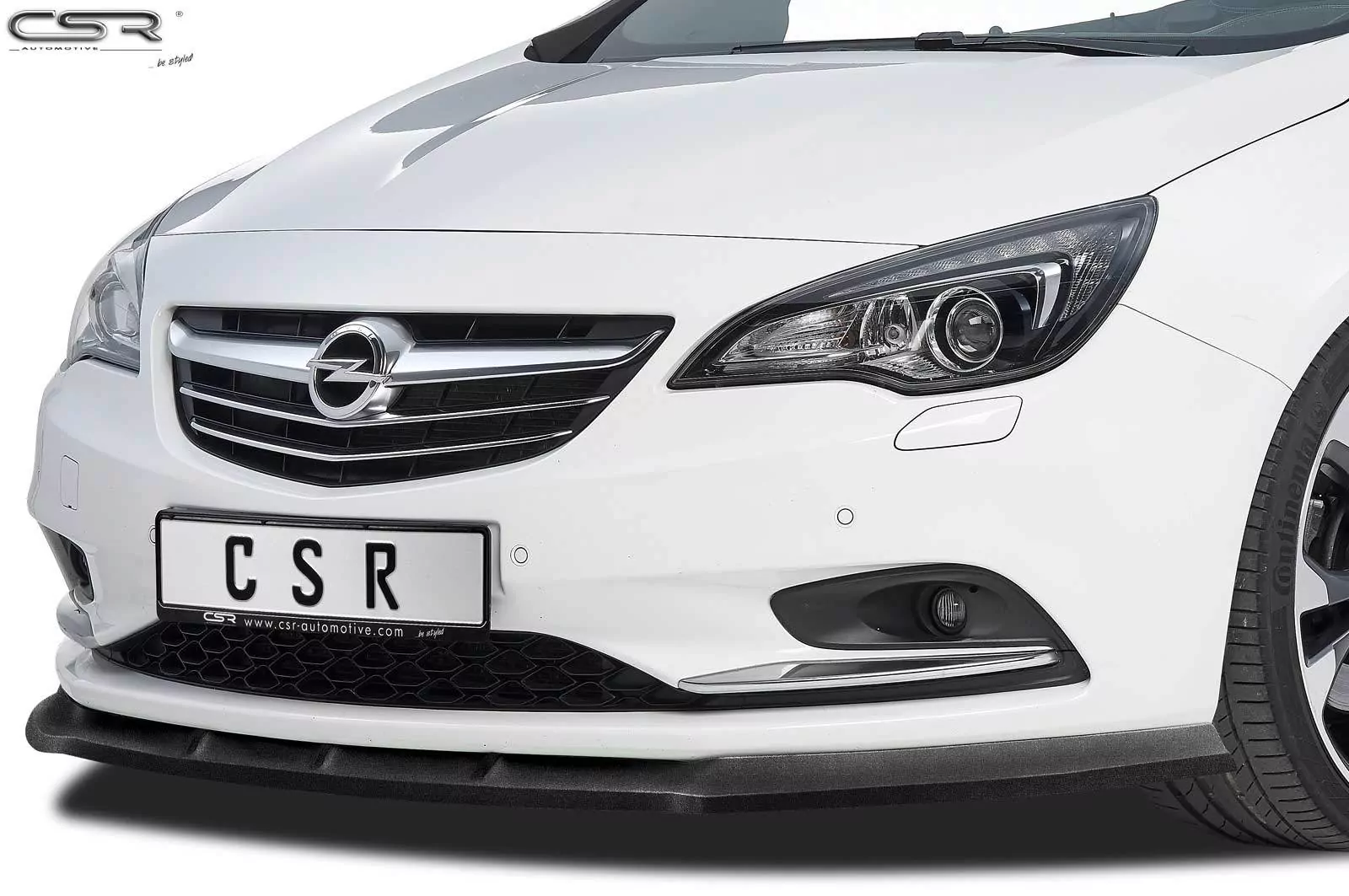 Cup-Spoilerlippe mit ABE für Opel Cascada CSL314 Strukturiert (schwarz matt)