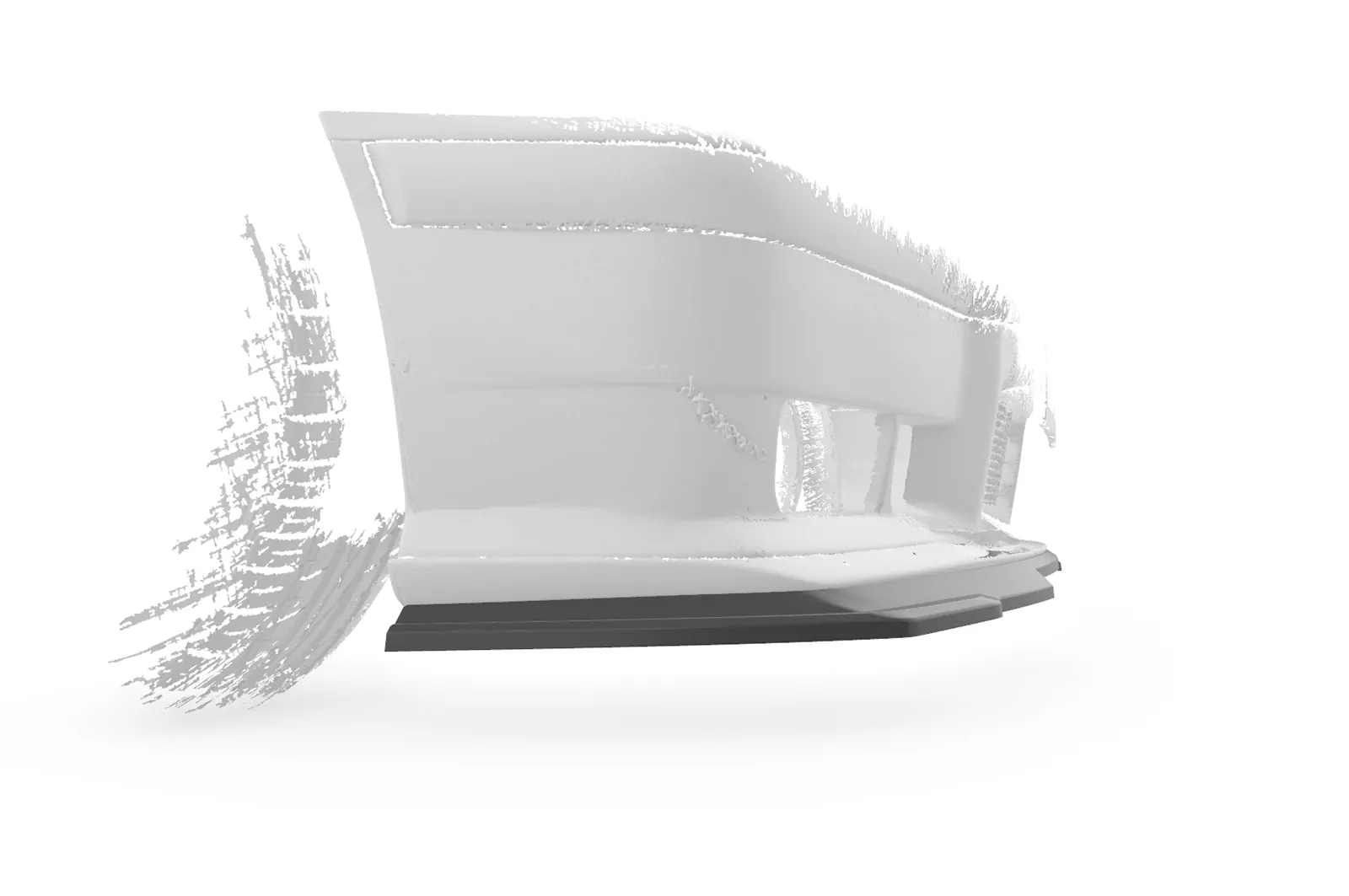 Cup-Spoilerlippe mit ABE für BMW 3er E36 CSL755 Schwarz Strukturiert