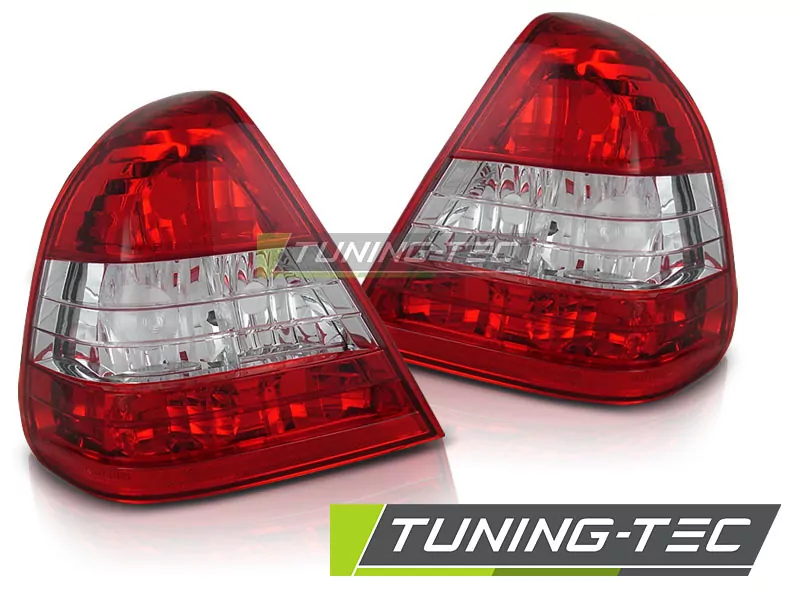 Tail Lights Red White Fits Mercedes W202 C-klasa 06.93-06.00