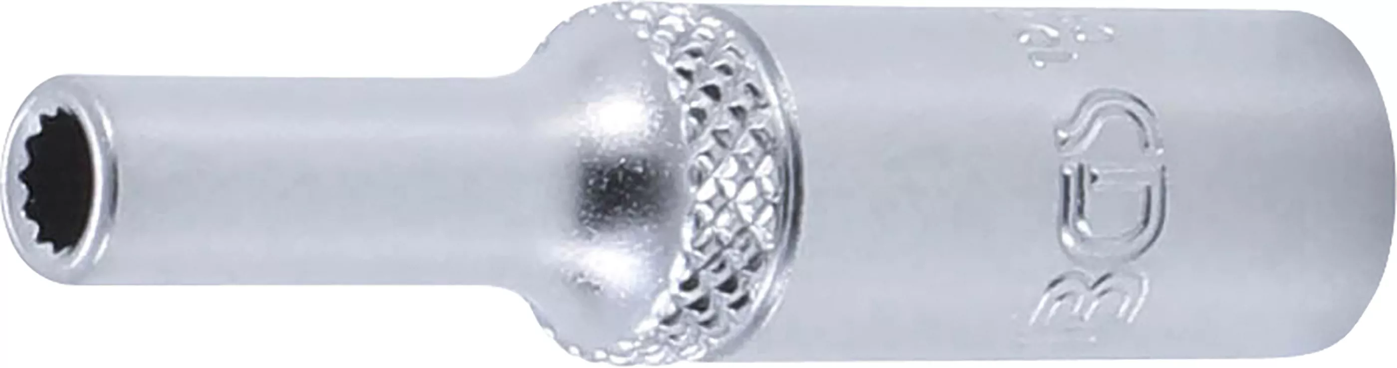 Steckschlüssel-Einsatz Zwölfkant, tief | Antrieb Innenvierkant 6,3 mm (1/4") | SW 4 mm