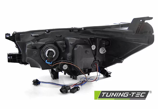 TOYOTA HILUX 16-  LED PROJECTOR TRUE DRL BLACK